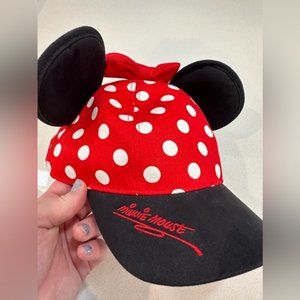 Authentic Disneyland Disney Parks Minnie Mouse hat polka dots mouse ears
